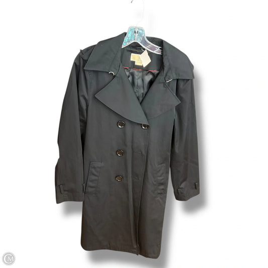 Coat Trench Coat By Michael By Michael Kors In Black, Size: L