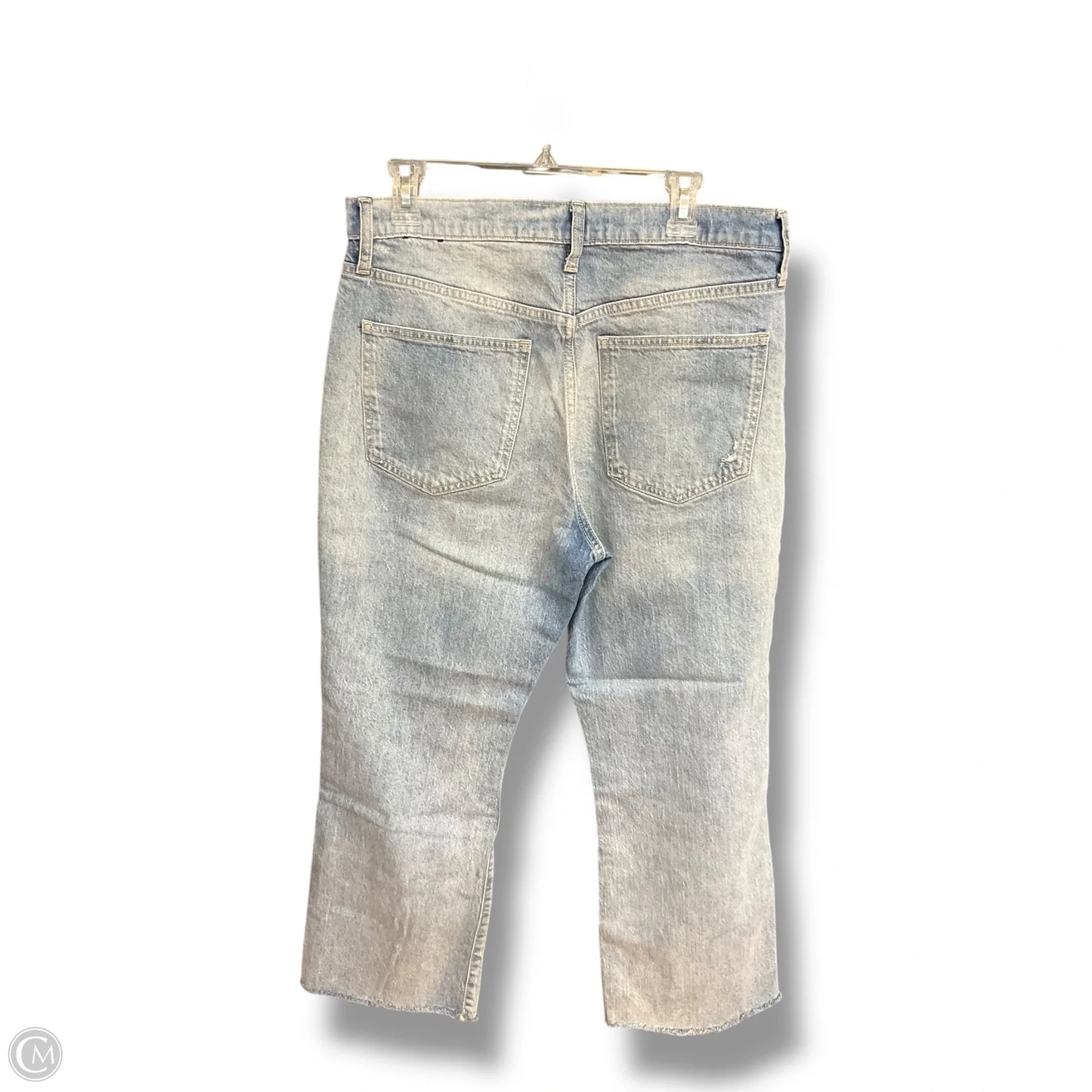 Jeans Wide Leg By Gap In Blue Denim, Size: 12