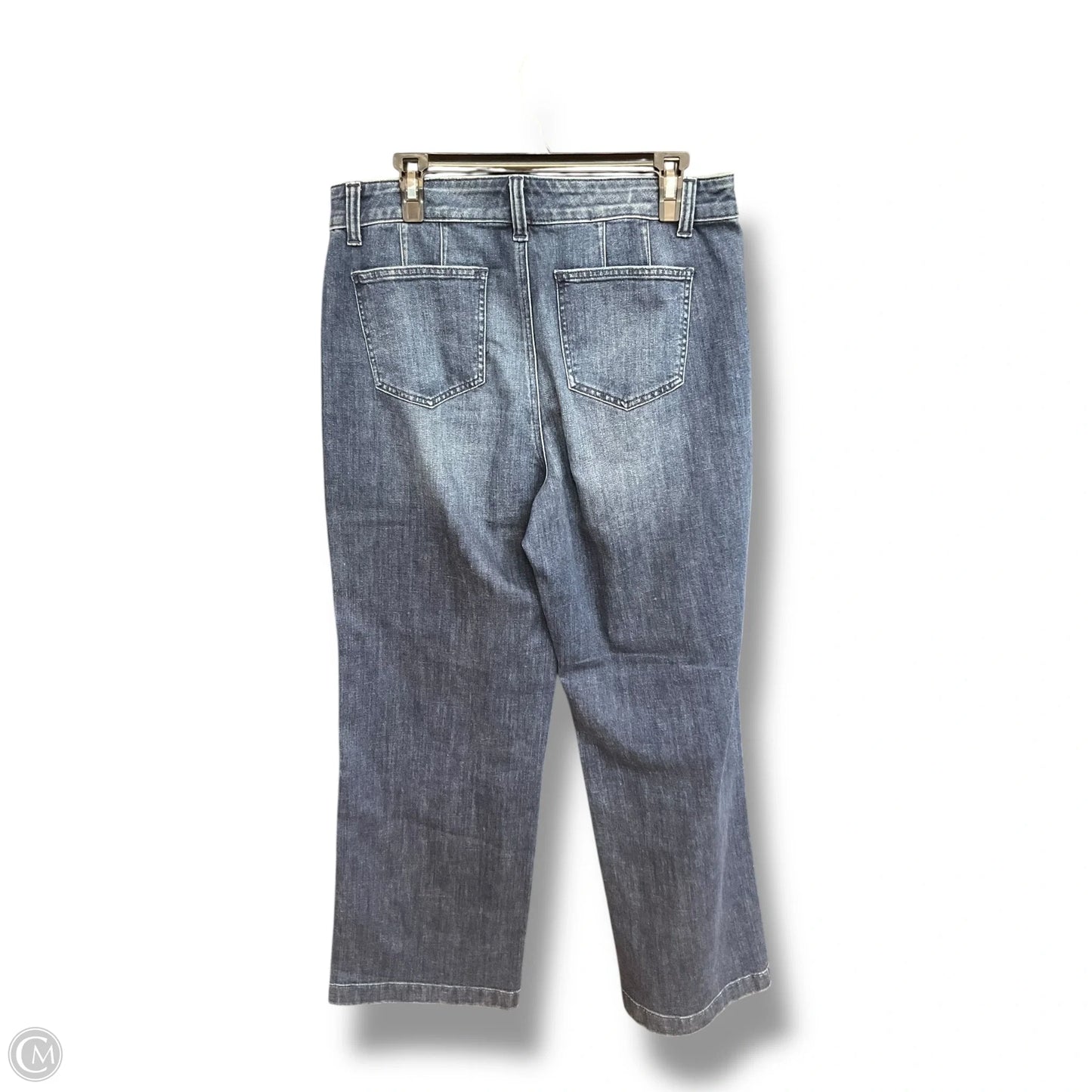 Jeans Wide Leg By Talbots In Blue Denim, Size: 12
