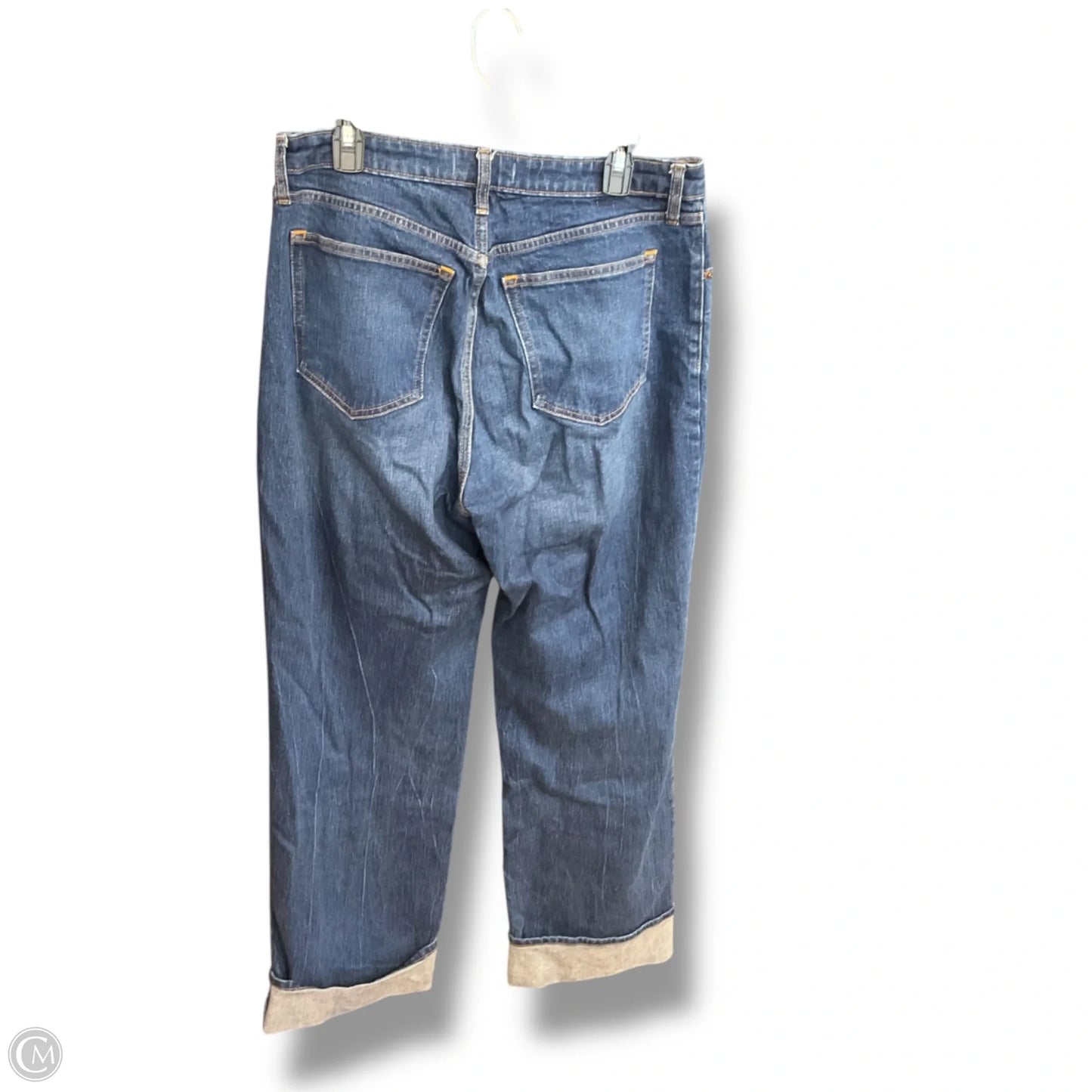 Jeans Wide Leg By Abercrombie And Fitch In Blue Denim, Size: 12