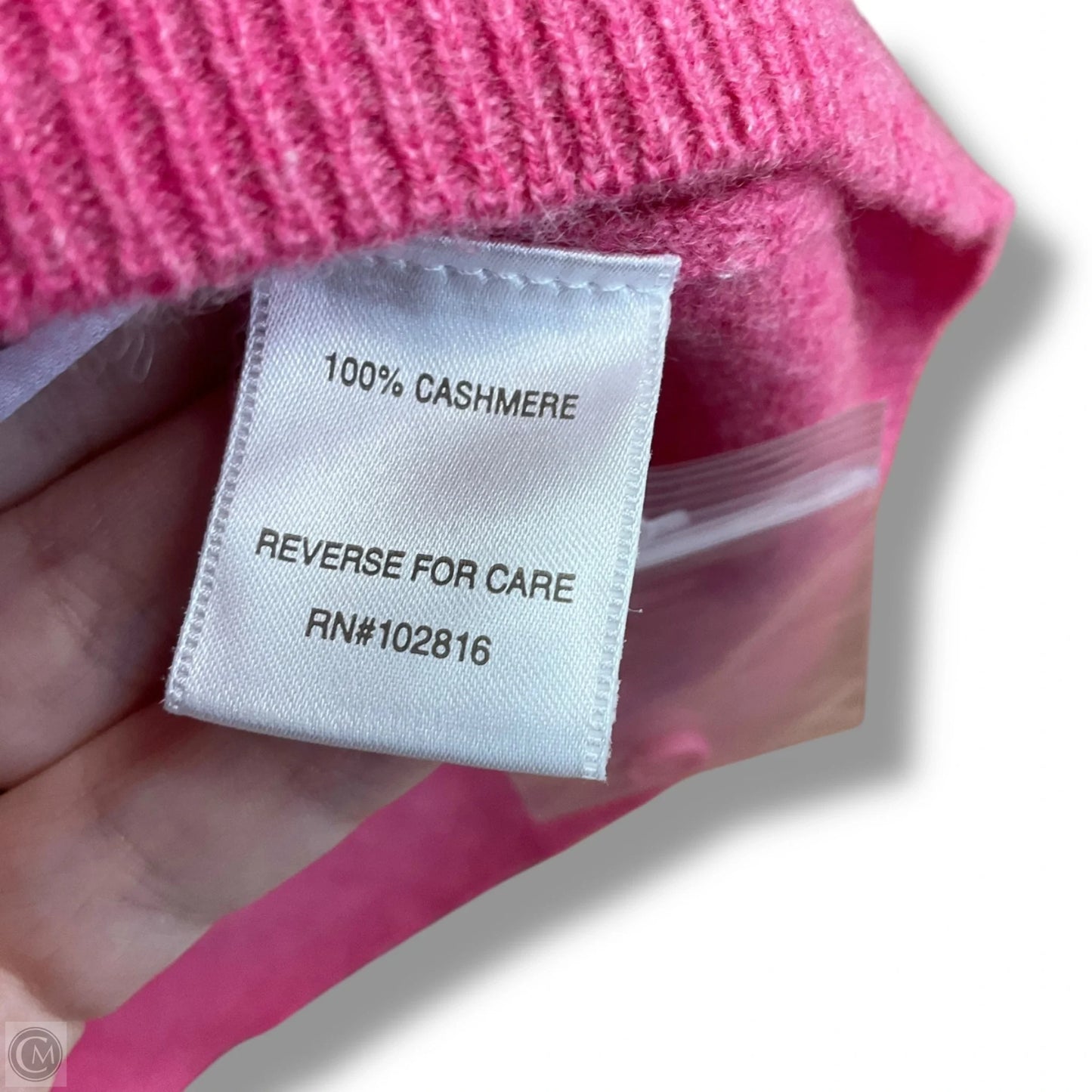 Sweater Cardigan Cashmere By Garnet Hill In Pink, Size: Xs