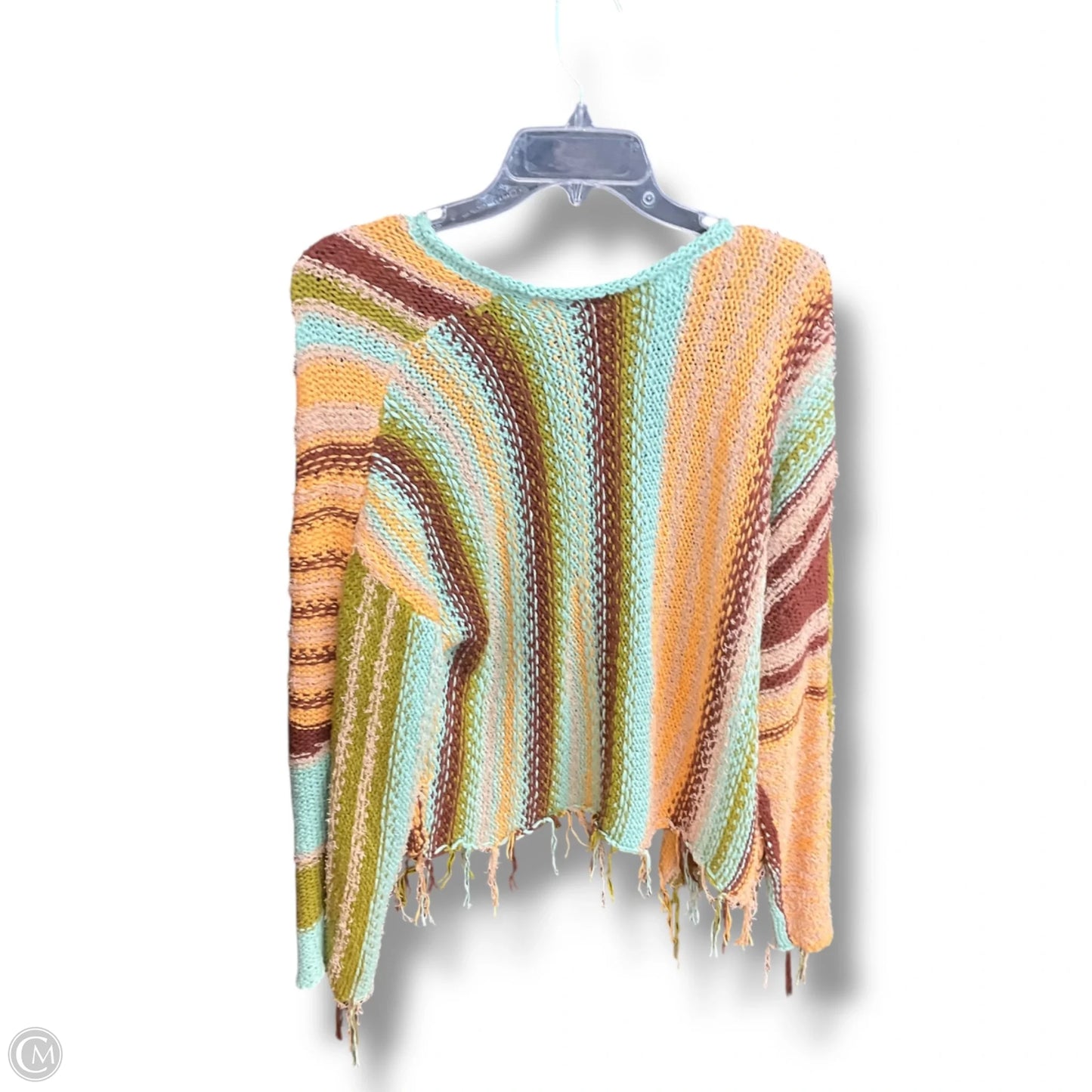 Sweater Cardigan By Free People In Striped Pattern, Size: Xs