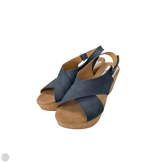 Shoes Heels Block By Clarks In Navy, Size: 8.5