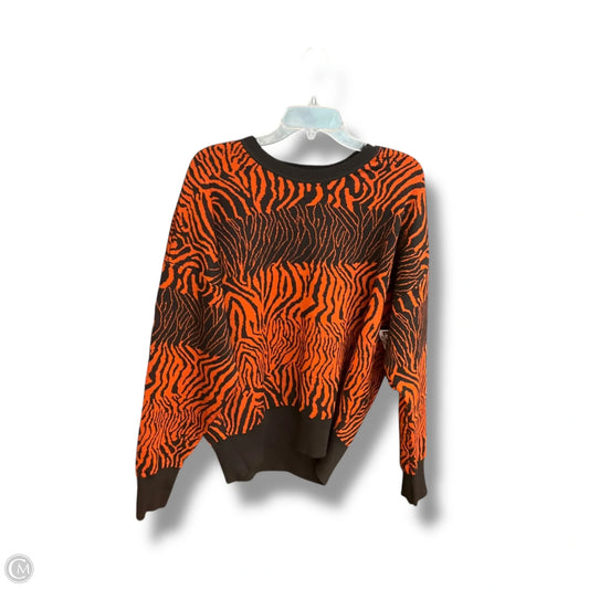 Sweater By Dkny In Animal Print, Size: Xl
