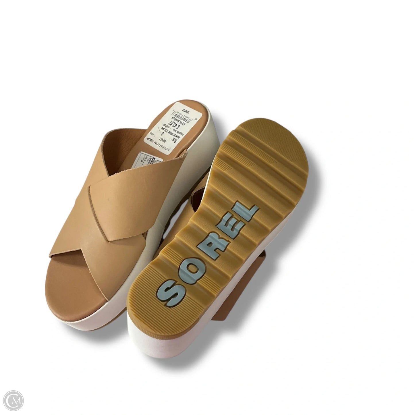 Sandals Heels Platform By Sorel In Tan, Size: 8