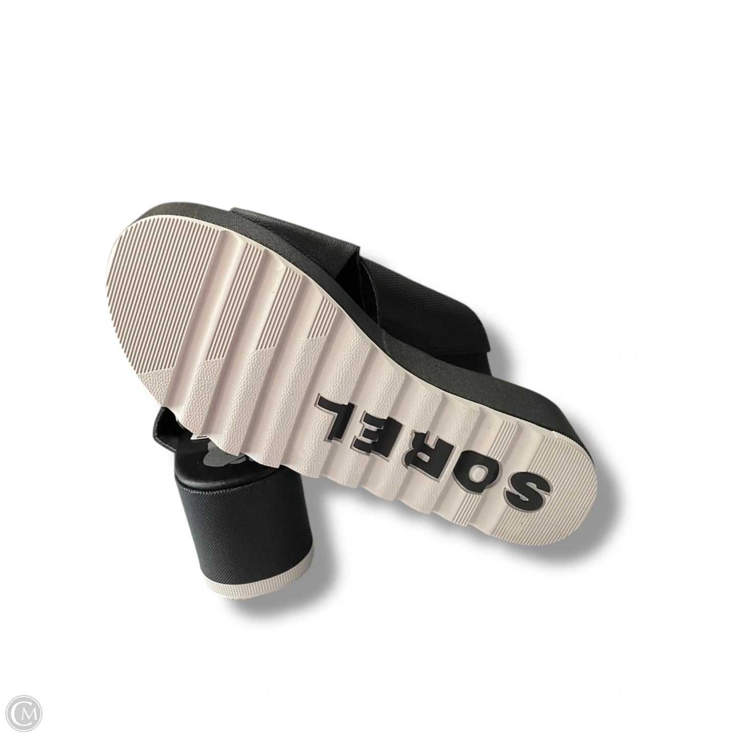 Sandals Heels Platform By Sorel In Black, Size: 8