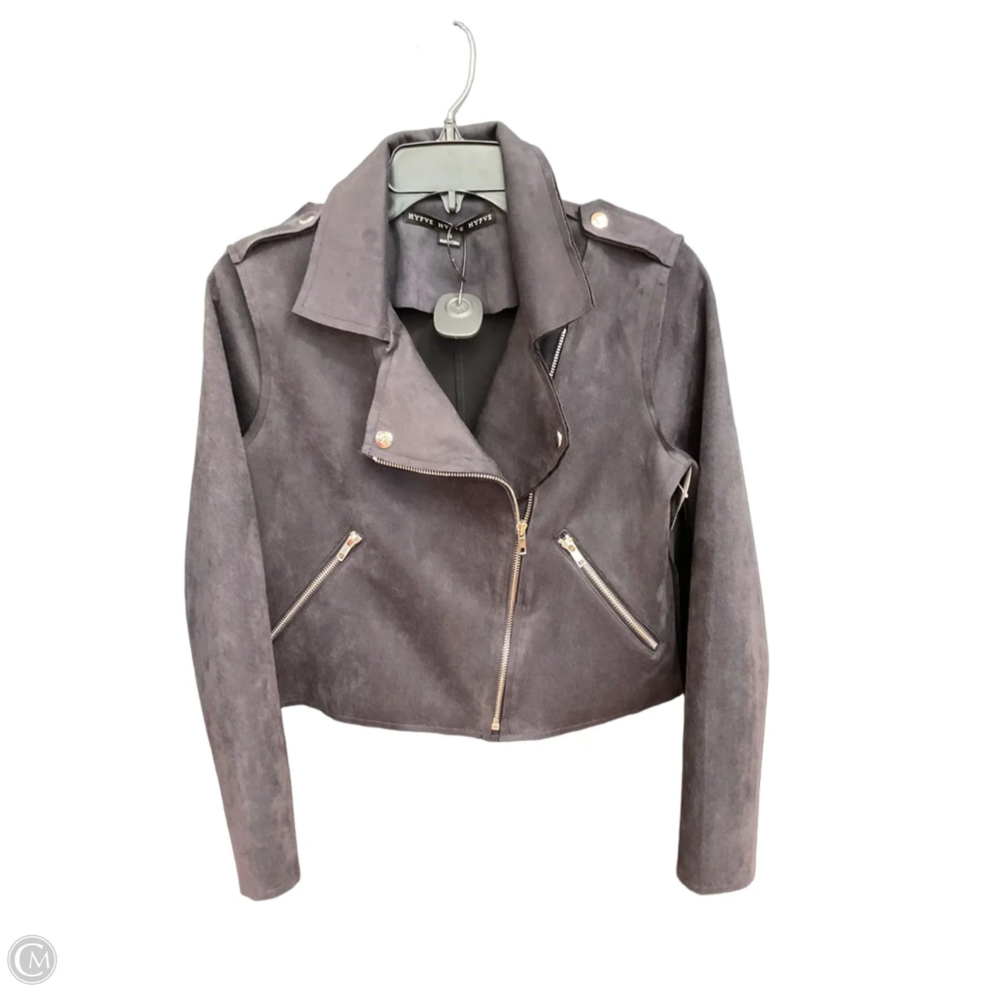 Jacket Moto By Hyfve In Grey, Size: S