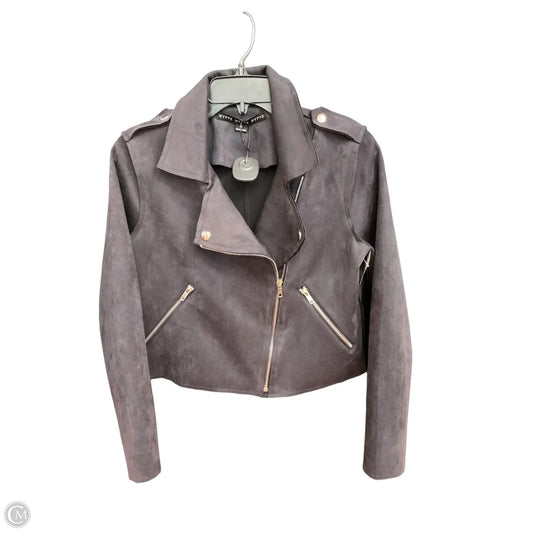 Jacket Moto By Hyfve In Grey, Size: S