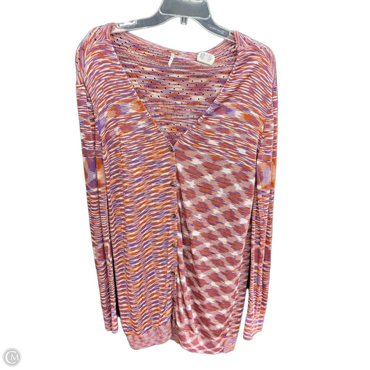 Blouse Long Sleeve By Free People In Multi-colored, Size: Sp