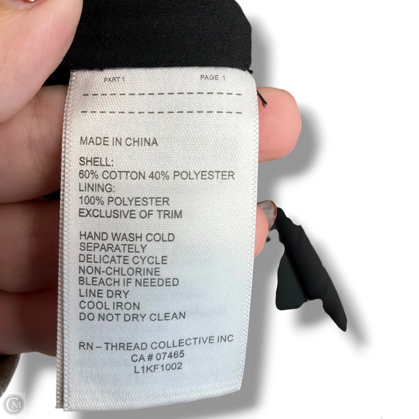 Blazer By Laundry In Black & White, Size: Xl