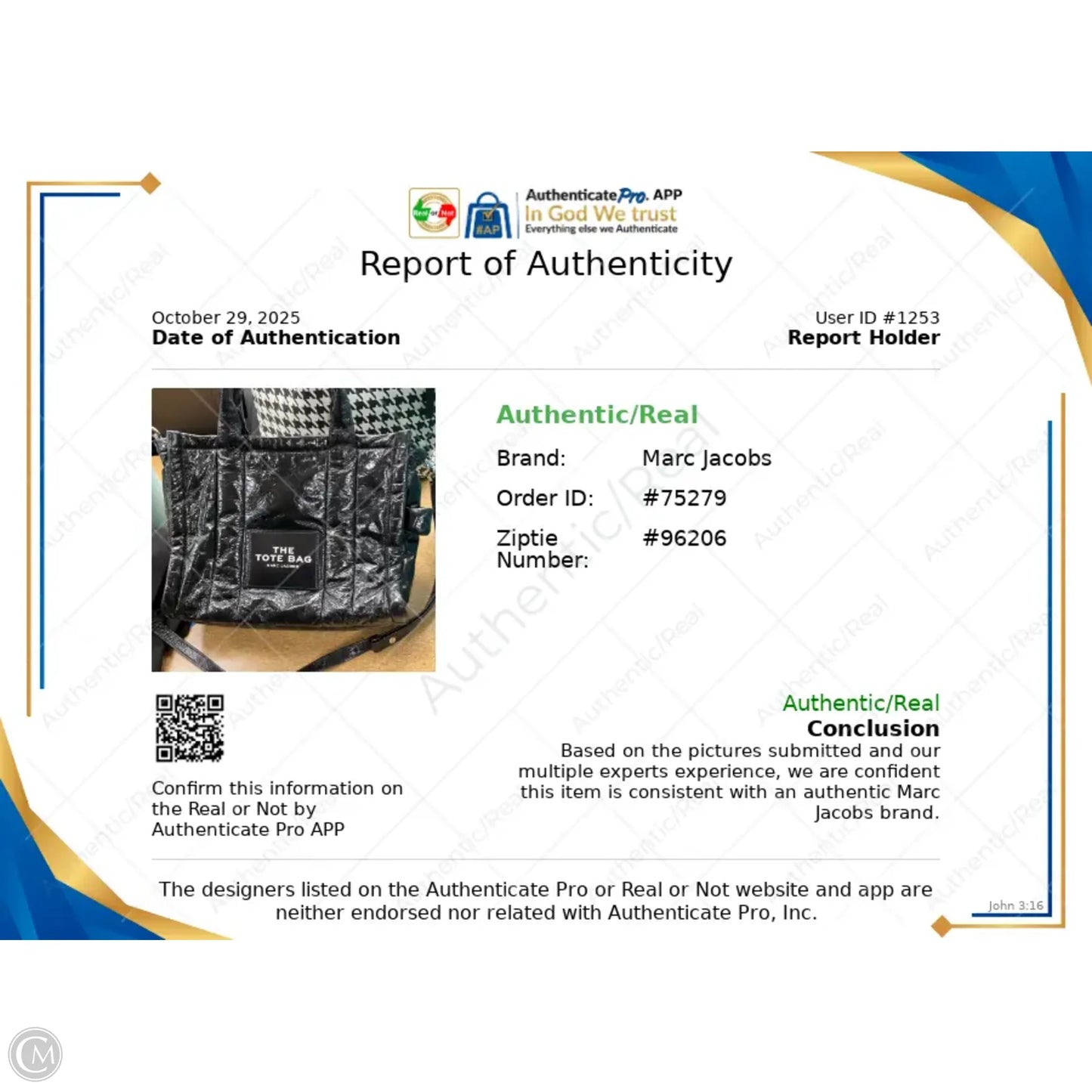 Crossbody Luxury Designer By Marc Jacobs, Size: Medium