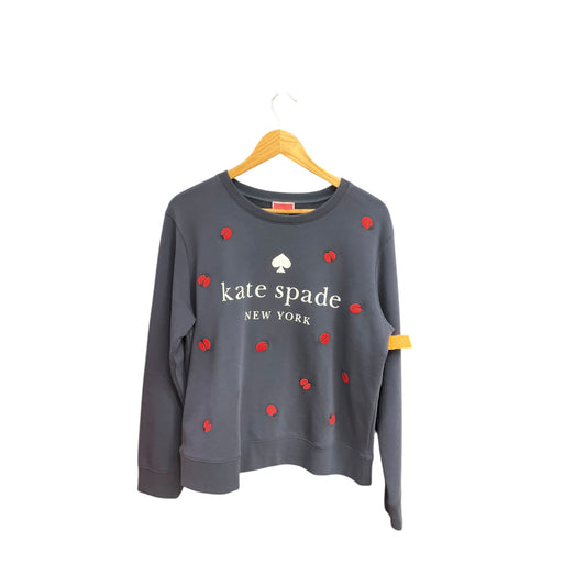 Top Long Sleeve Designer By Kate Spade In Navy, Size: L