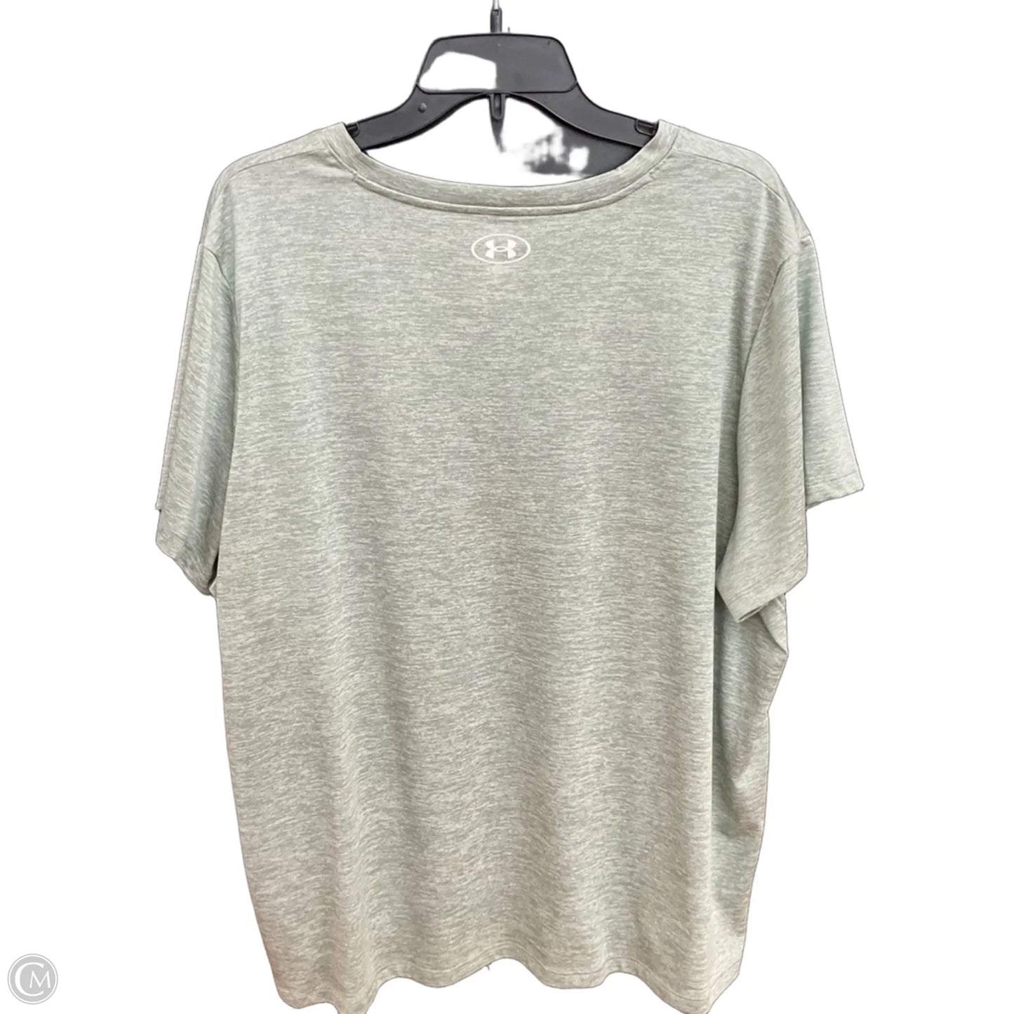 Athletic Top Short Sleeve By Under Armour In Green, Size: 2x