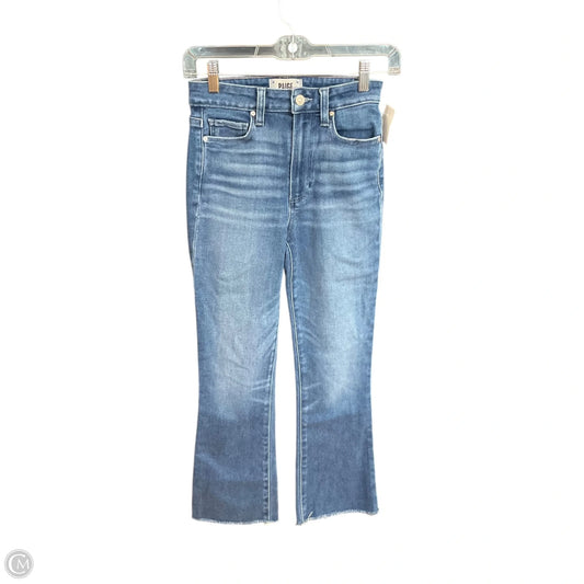 Jeans Straight By Paige In Blue Denim, Size: 0p