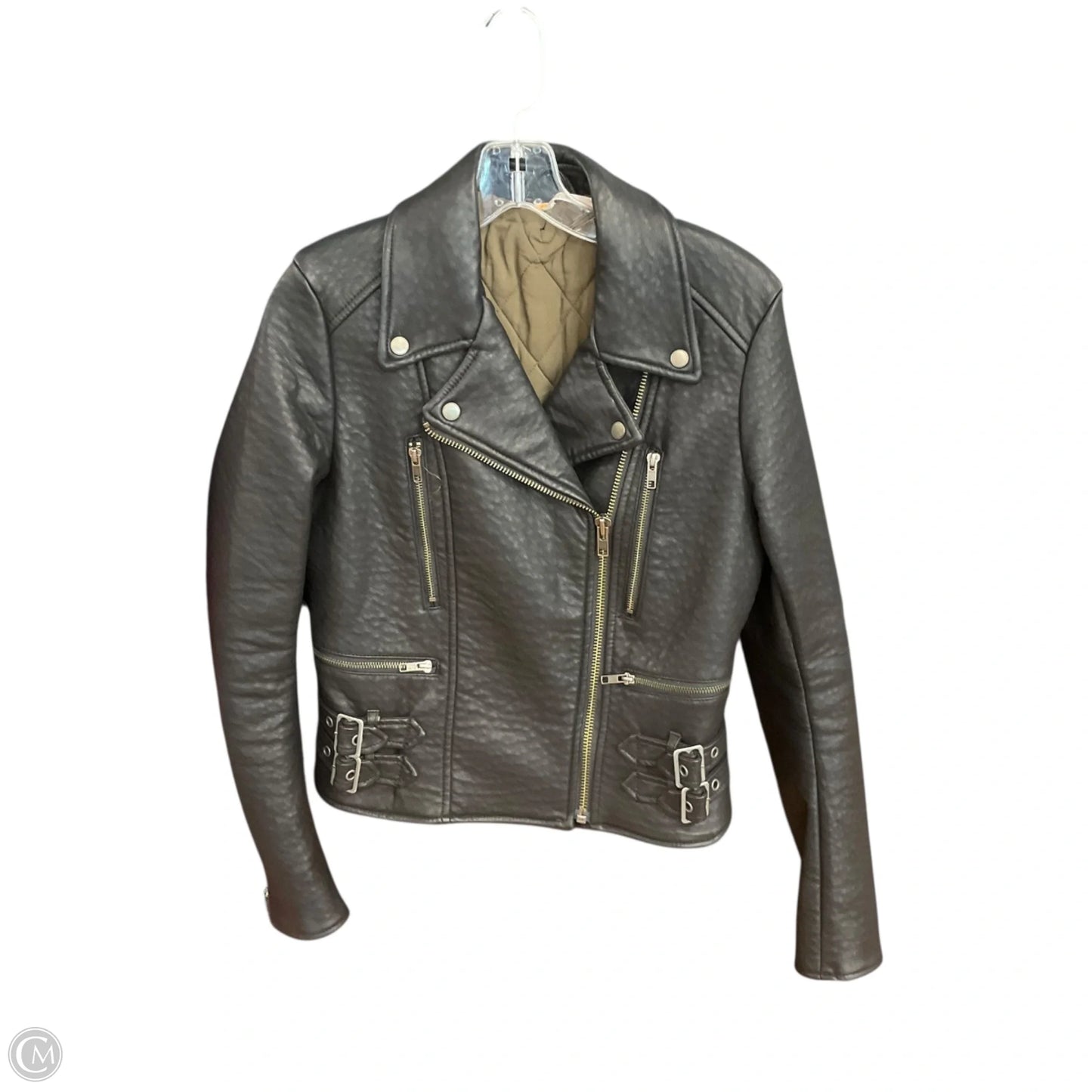 Jacket Moto Leather By Free People In Black, Size: S