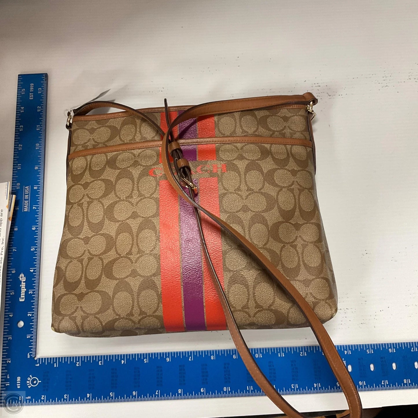 Crossbody Designer By Coach, Size: Medium