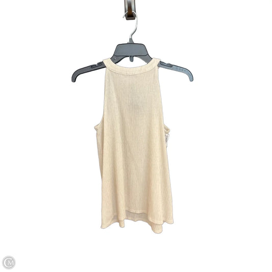Top Sleeveless Basic By Loft In Cream, Size: Xs