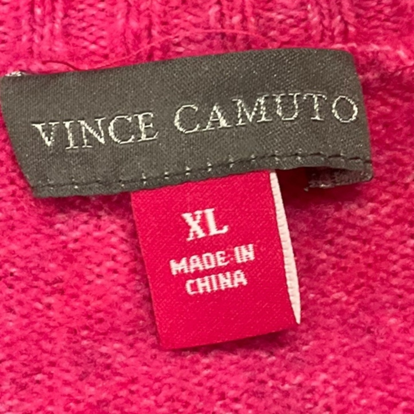 Sweater By Vince Camuto In Pink, Size: Xl