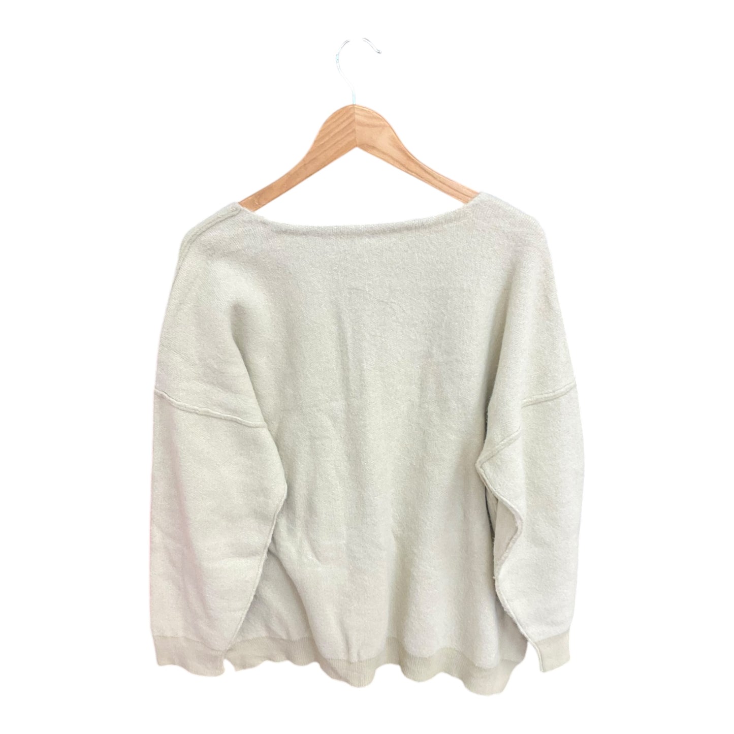 Sweatshirt Collar By Free People In Cream, Size: M