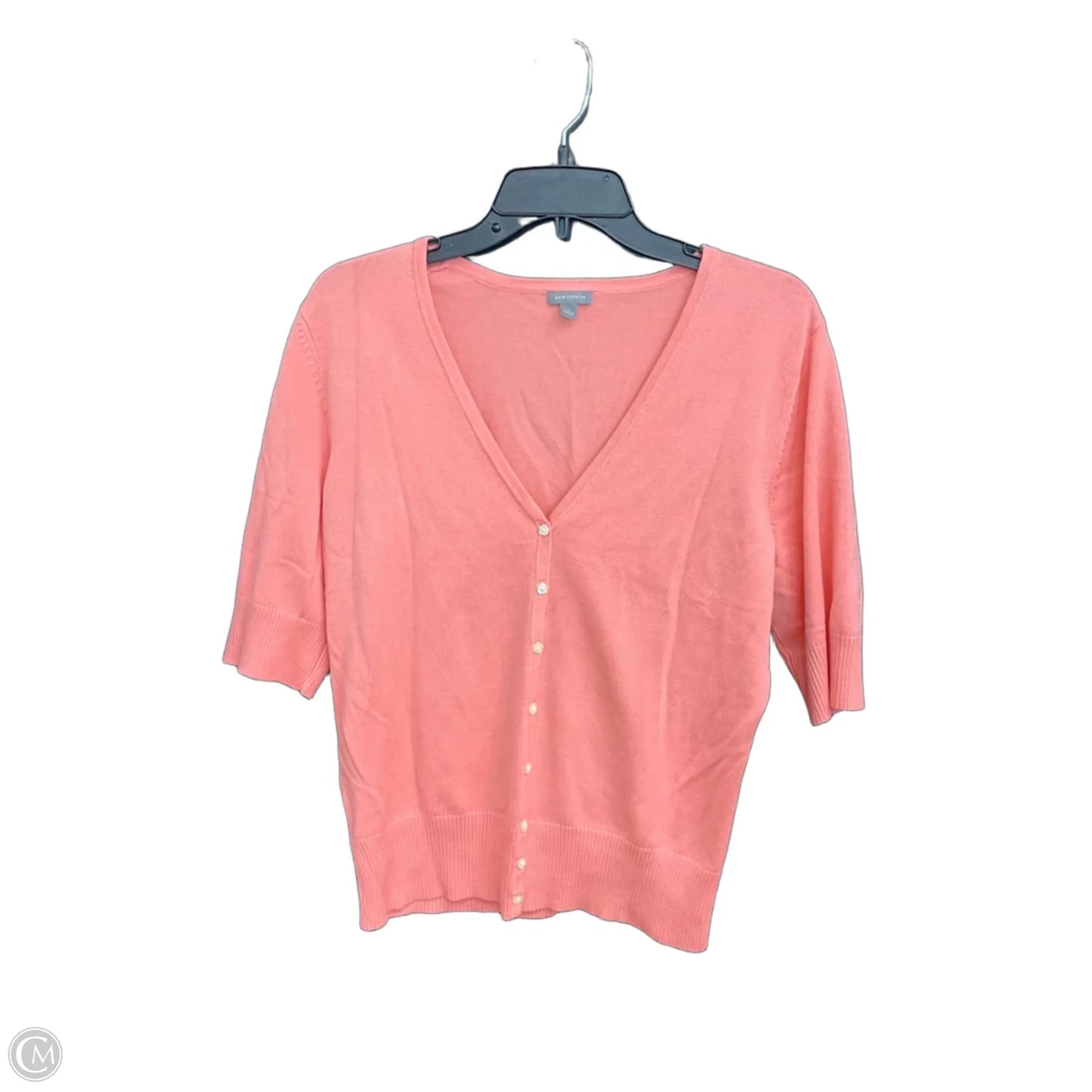 Cardigan By Ann Taylor In Pink, Size: L