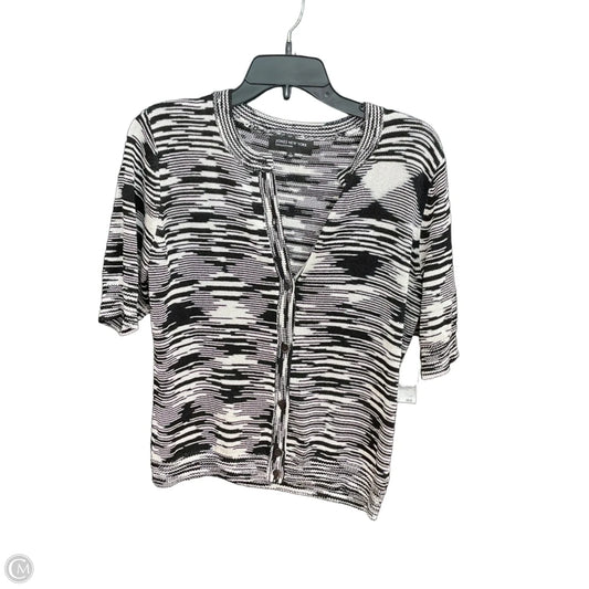 Cardigan By Jones New York In Black & White, Size: L
