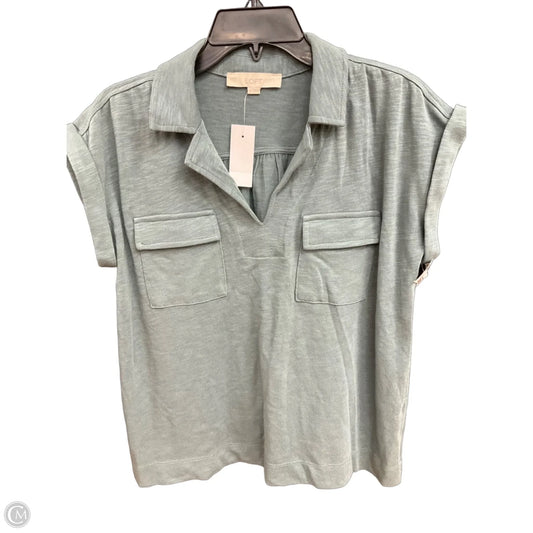 Top Short Sleeve By Loft In Blue, Size: Xs