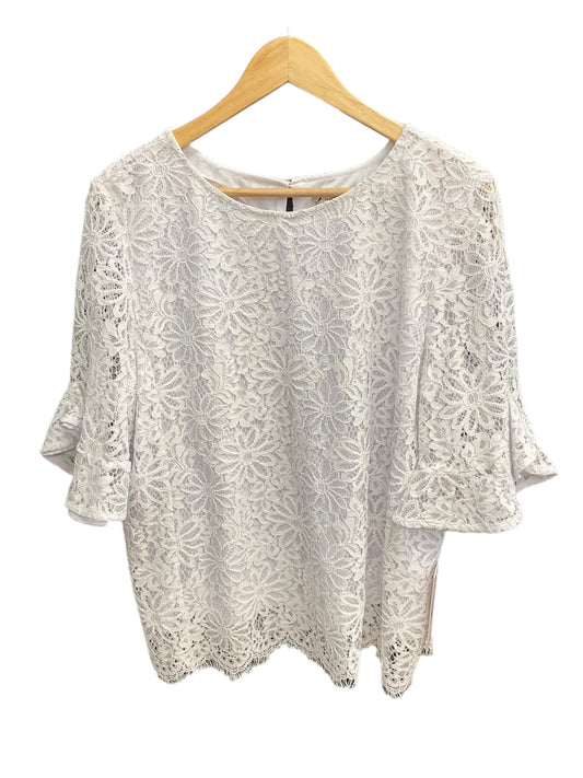 Top Long Sleeve By Nanette By Nanette Lepore In White, Size: Xl