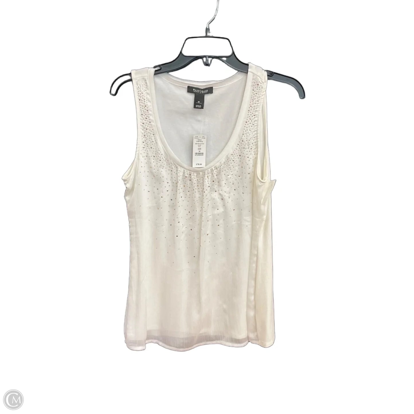 Top Sleeveless By White House Black Market In White, Size: M