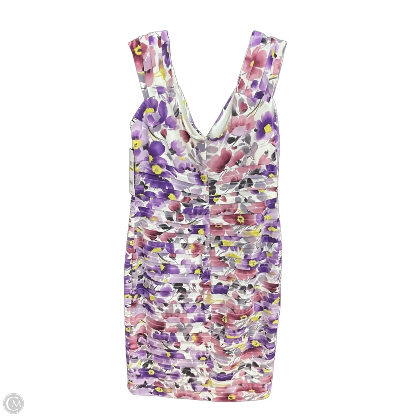 Dress Casual Midi By London Times In Floral Print, Size: L