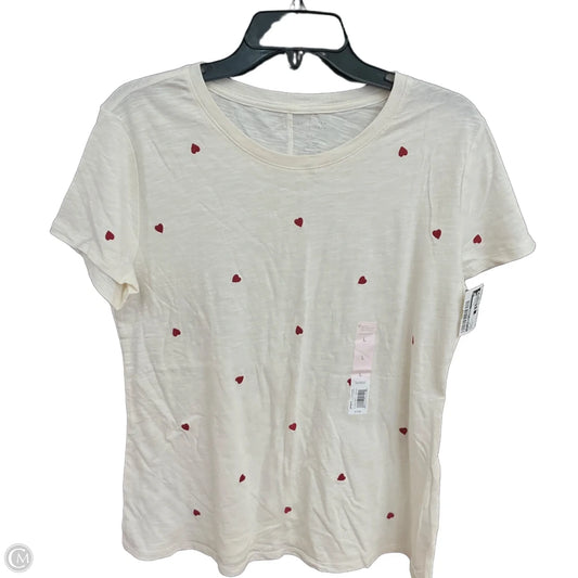 Top Short Sleeve By Lc Lauren Conrad In White, Size: L