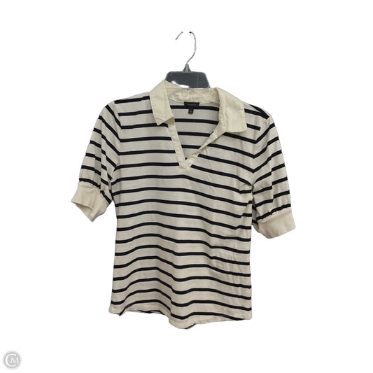 Top Short Sleeve By Talbots In Striped Pattern, Size: S