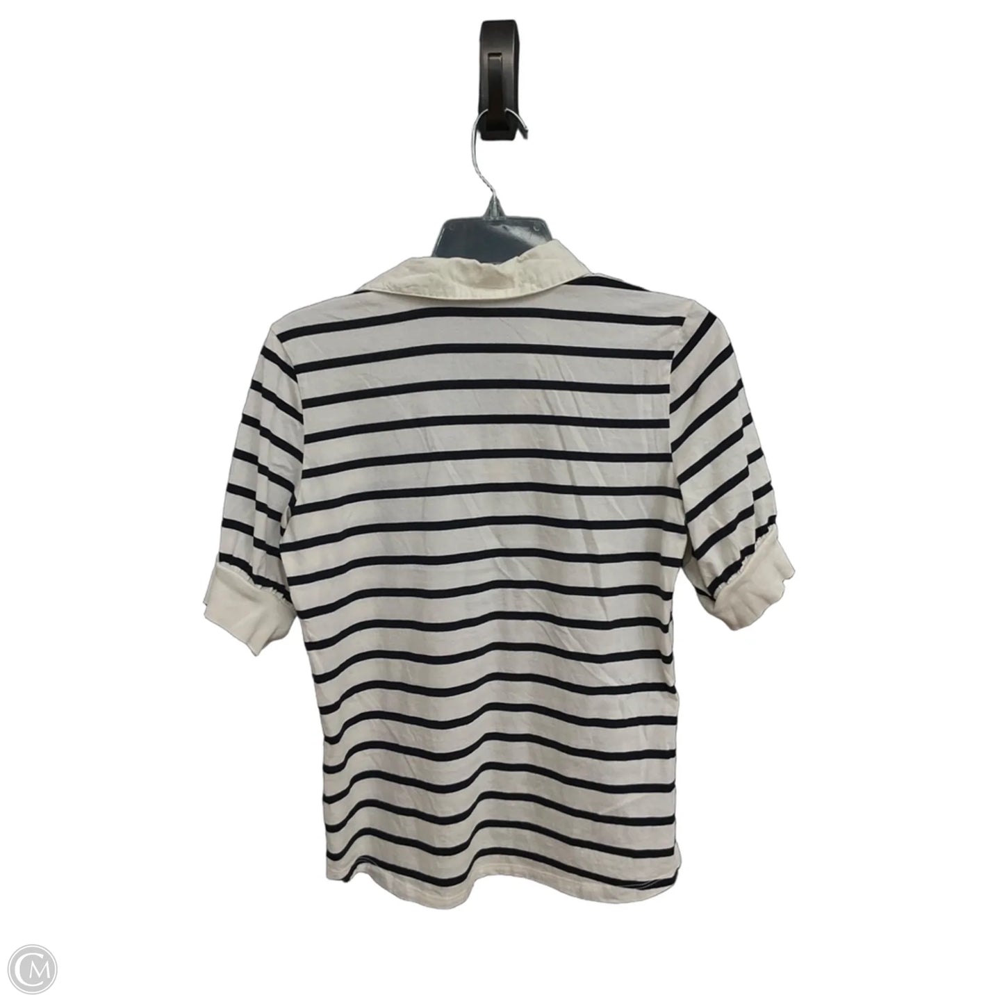 Top Short Sleeve By Talbots In Striped Pattern, Size: S