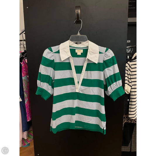 Top Short Sleeve By Maeve In Striped Pattern, Size: S