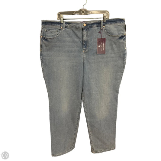 Jeans Boyfriend By Gloria Vanderbilt In Blue Denim, Size: 22