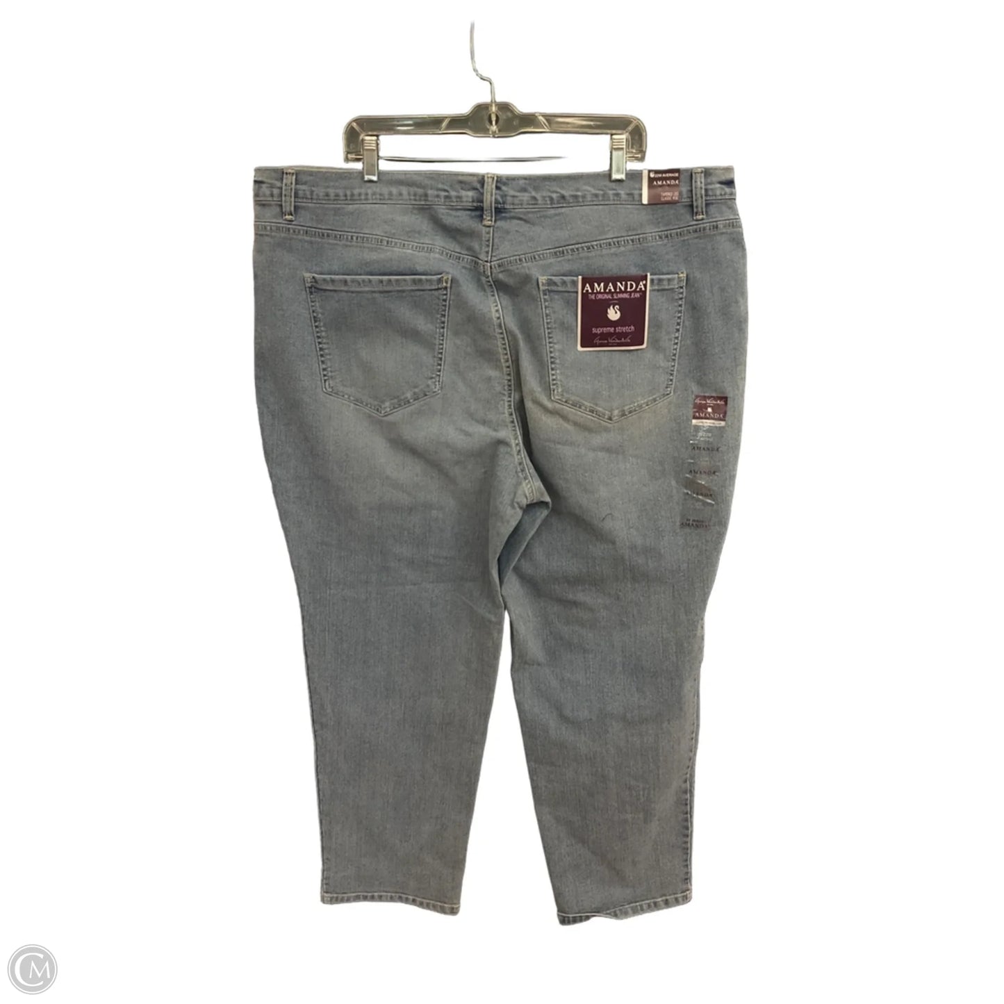 Jeans Boyfriend By Gloria Vanderbilt In Blue Denim, Size: 22