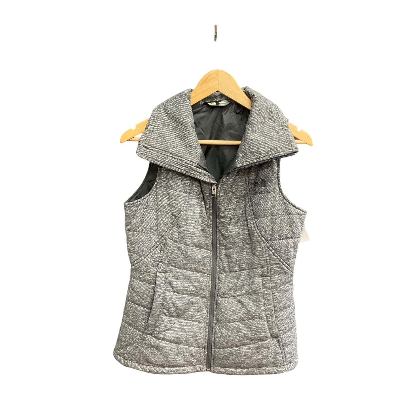 Vest Puffer & Quilted By The North Face In Grey, Size: M