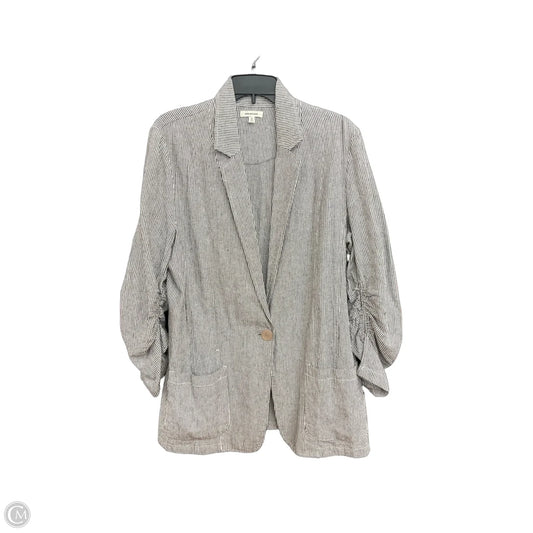 Blazer By Max Studio In Striped Pattern, Size: L