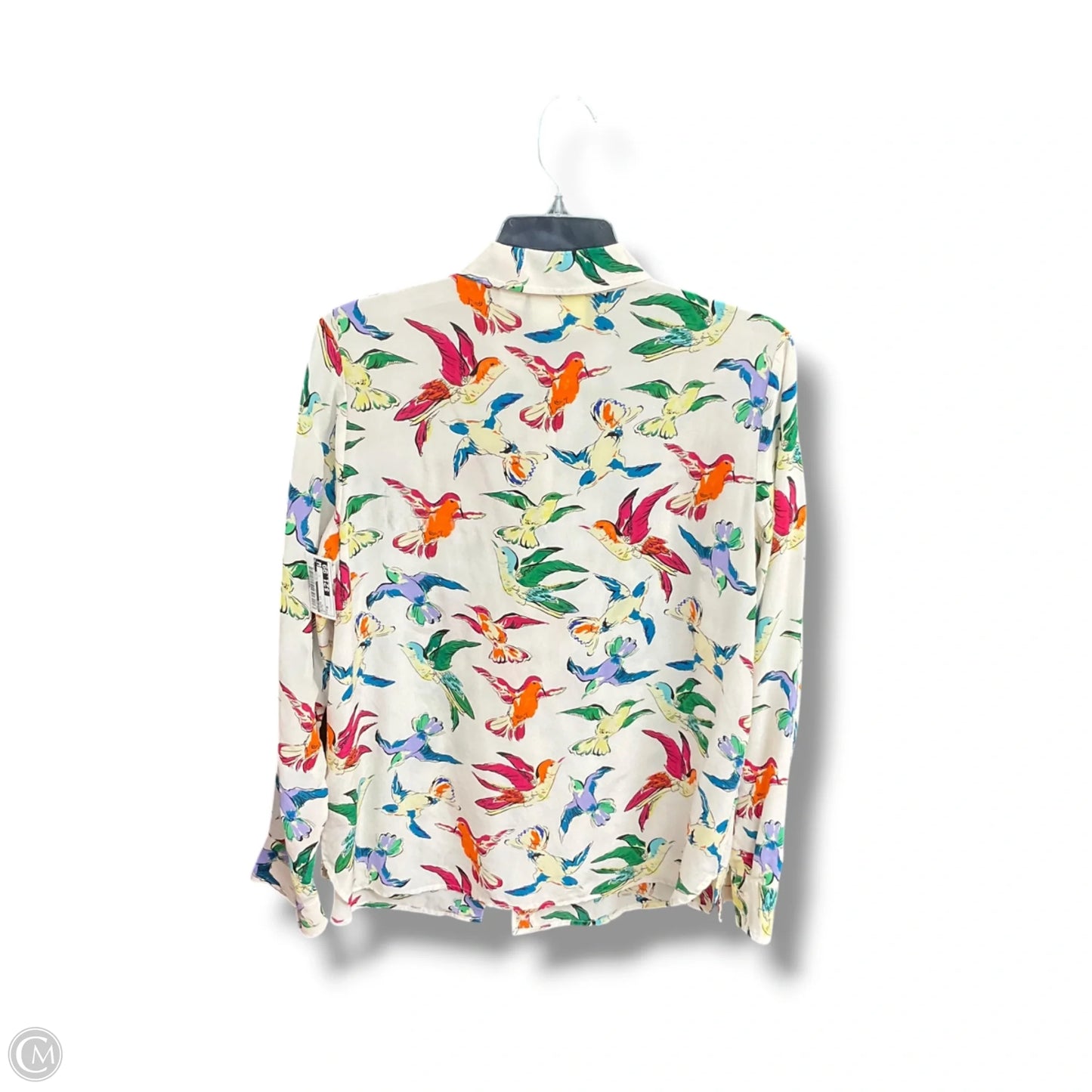 Blouse Long Sleeve By Maeve In White, Size: M