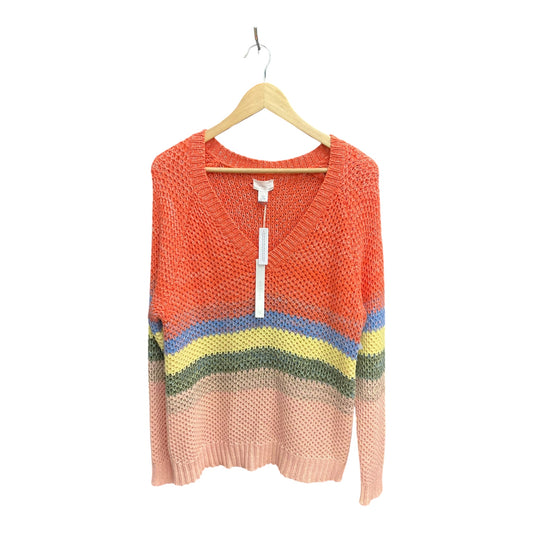 Sweater By Caslon In Multi-colored, Size: L