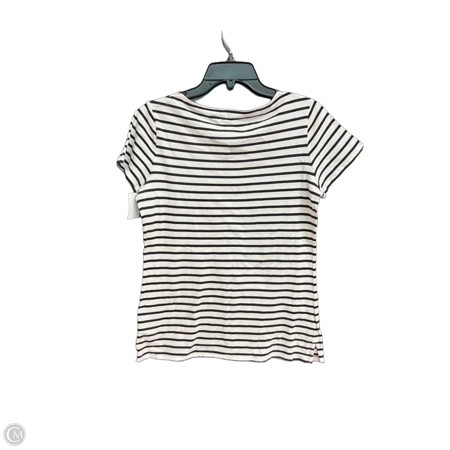 Top Short Sleeve By Boden In Striped Pattern, Size: M