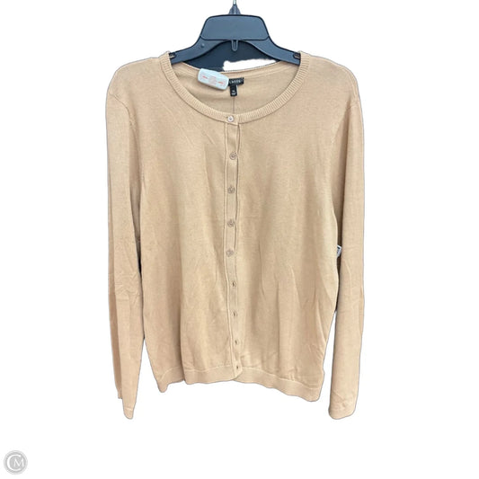 Cardigan By Talbots In Tan, Size: Xl
