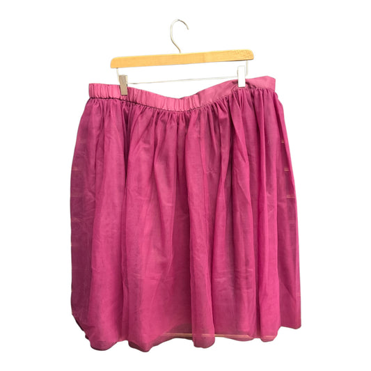 Skirt Midi By Eloquii In Purple, Size: 2x