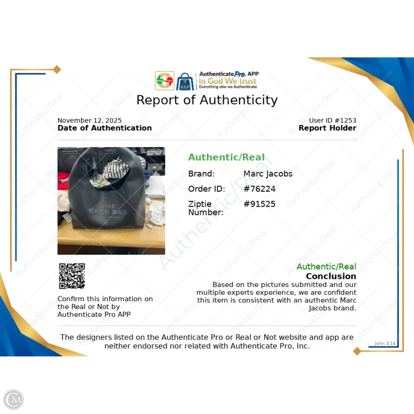 Tote Luxury Designer By Marc Jacobs, Size: Large