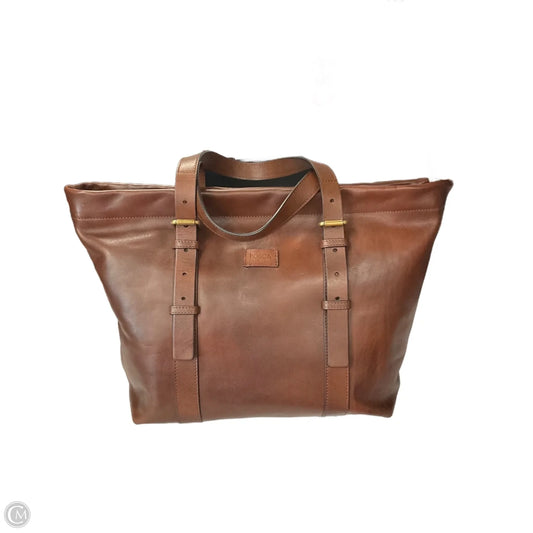 Tote Leather By Bosca, Size: Large