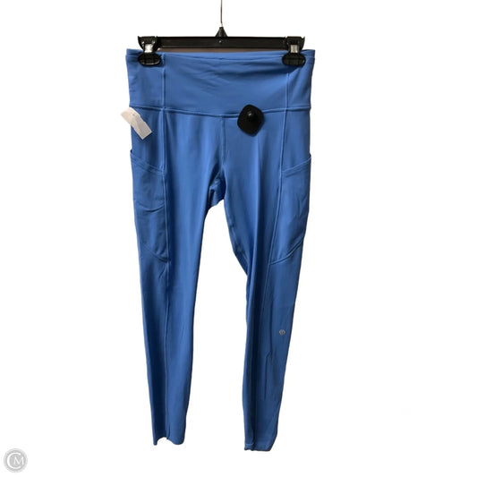 Athletic Leggings By Lululemon In Blue, Size: 6