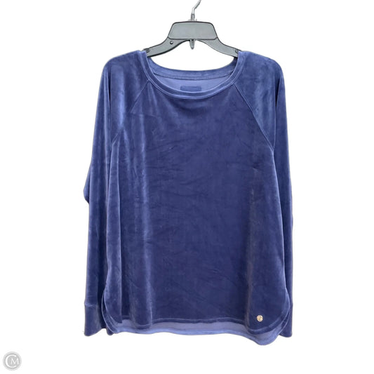 Top Long Sleeve Designer By Lilly Pulitzer In Blue, Size: Xl
