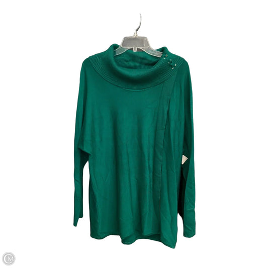 Sweater By Jm Collections In Green, Size: Xxl