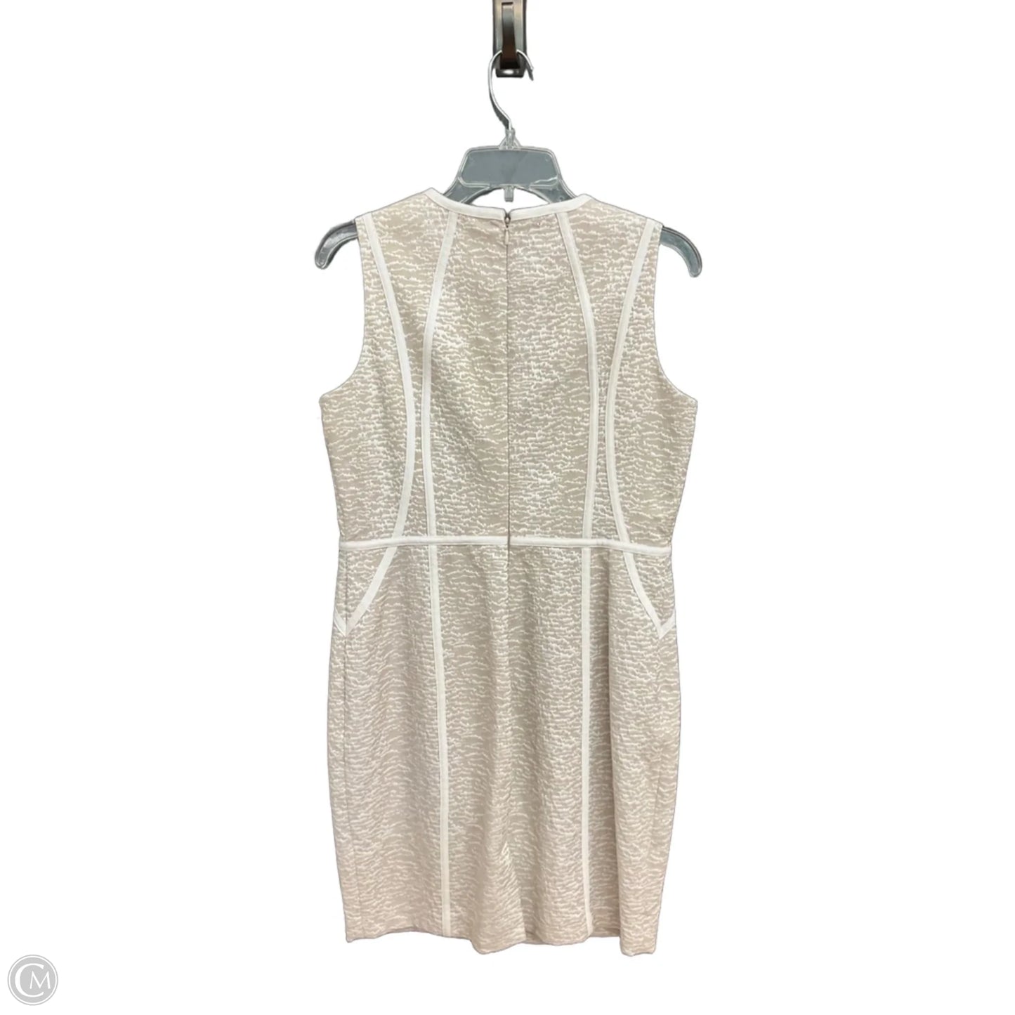 Dress Work By Calvin Klein In Cream, Size: Lp