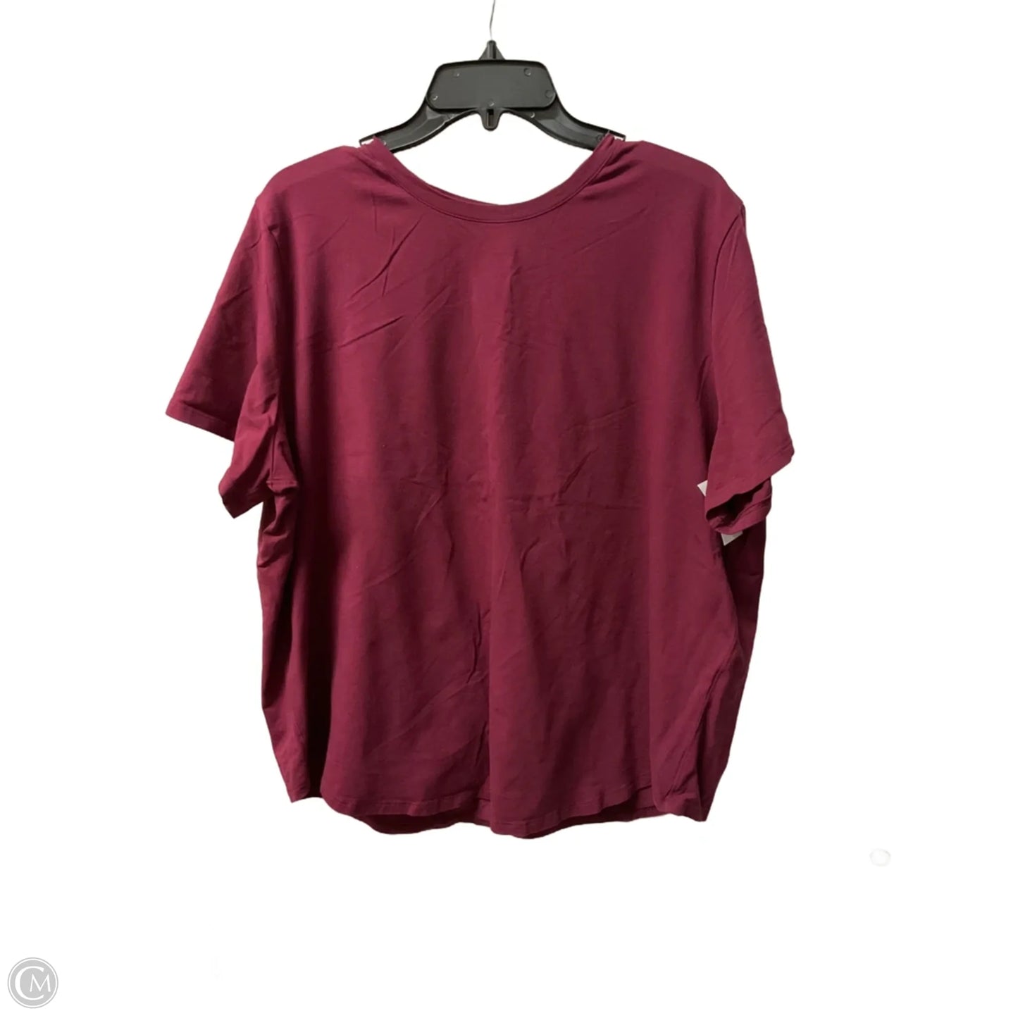 Athletic Top Short Sleeve By Lululemon In Red, Size: 20