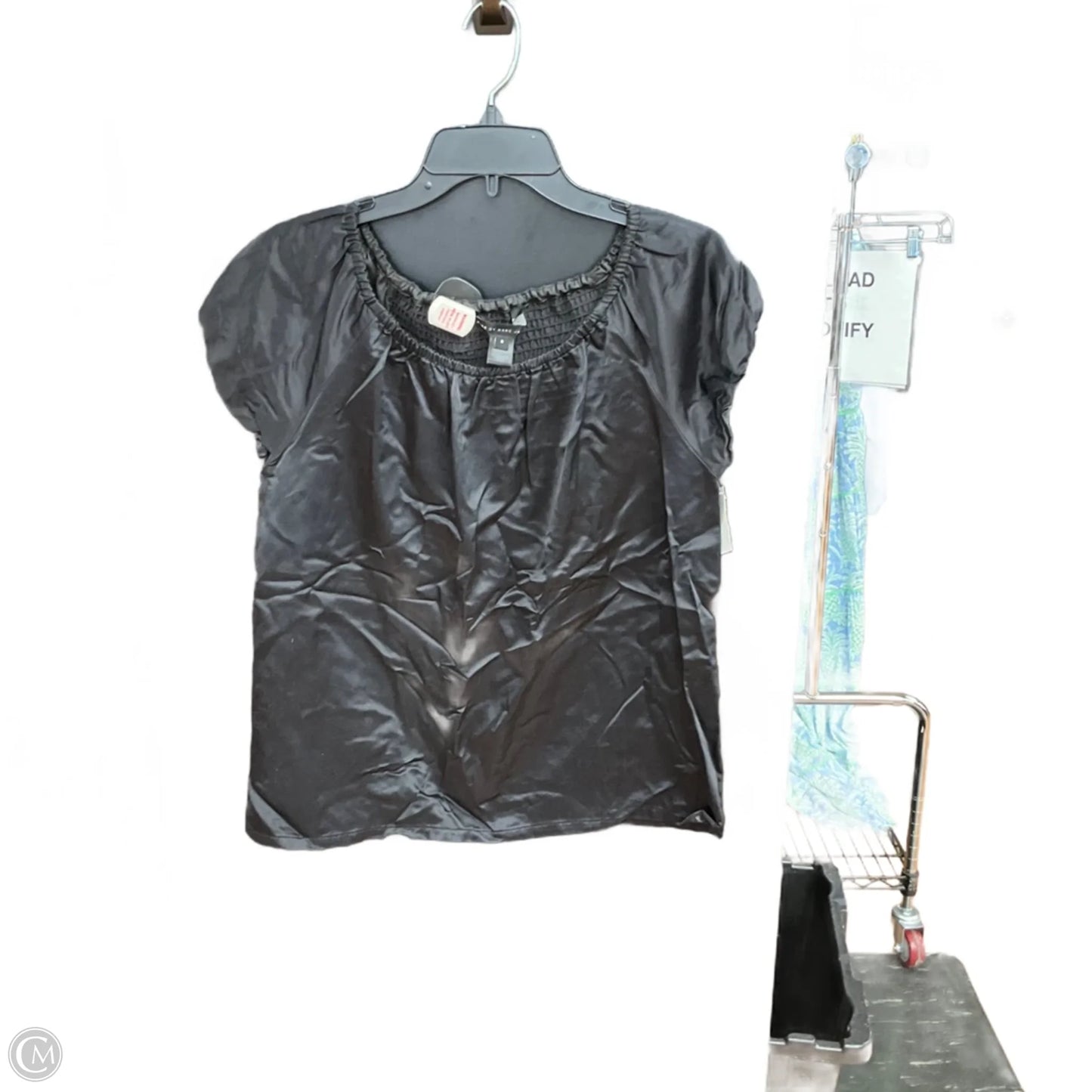 Top Short Sleeve Designer By Marc By Marc Jacobs In Black, Size: S